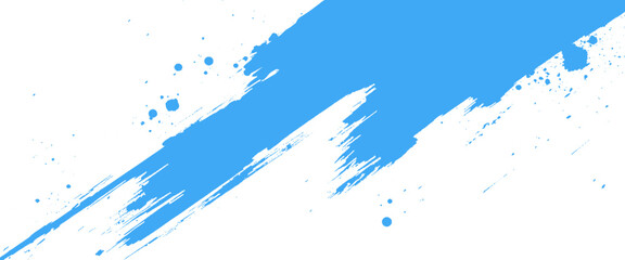 Vector abstract modern background featuring blue bold diagonal brush strokes