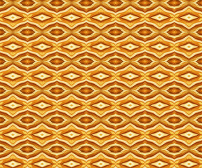 Fototapeta premium Seamless golden geometric pattern with abstract, pattern, background, texture, and gold design, ideal for textiles, wallpapers, and decorative surfaces.