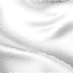 Wavy gradient halftone dots pattern texture background
