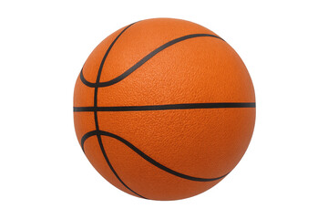 Fototapeta premium Orange basketball floating with transparent background
