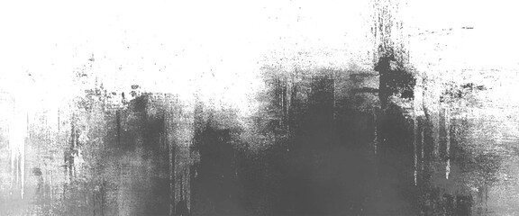 Vector black and white grunge black ink splash dust and scratches wall