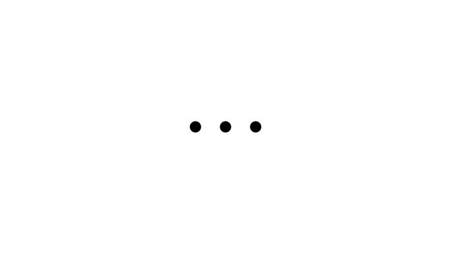 Minimalist three ball loading animation seamless loop on white background high resolution video
