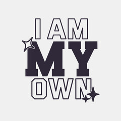 Retro typography college varsity motivational quote slogan print for graphic tee t shirt or sweatshirt - Vector