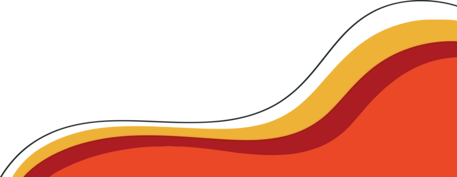 A vibrant abstract design with wavy lines in orange and yellow hues - Powered by Adobe