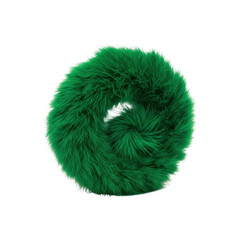 Green Furry Ball or Wreath Decoration