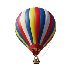 Obraz premium 3d rendered colorful hot air balloon