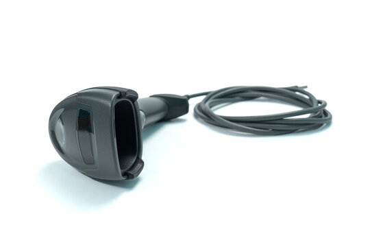 Barcode reader isolated on white background.