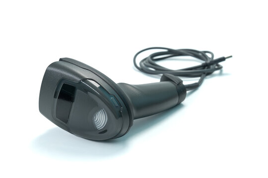 Barcode reader isolated on white background.