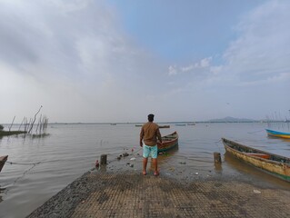 Fototapeta premium fishing in the sea