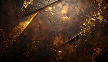 ダークブラウン&times;ゴールドの高級クラフト感