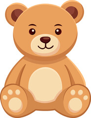 Fototapeta premium Cute Teddy Bear Valentine Illustration Collection with Hearts and Balloons