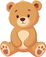 Fototapeta premium Cute Teddy Bear Valentine Illustration Collection with Hearts and Balloons