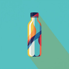 vector illustration of a bottle
