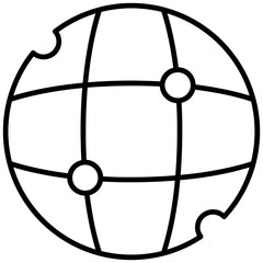 Globe Icon Vector Element