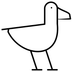 Albatross Icon Vector Element