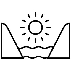 Bay Icon Vector Element