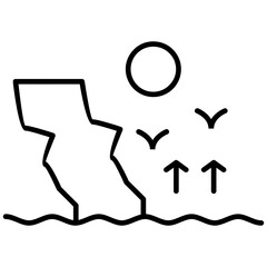 Sundown Icon Vector Element