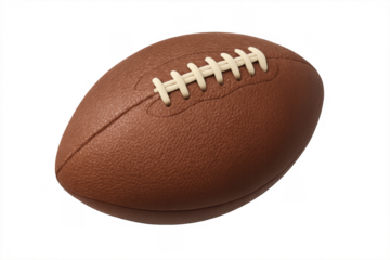 American football ball with laces showing competitive sport equipment