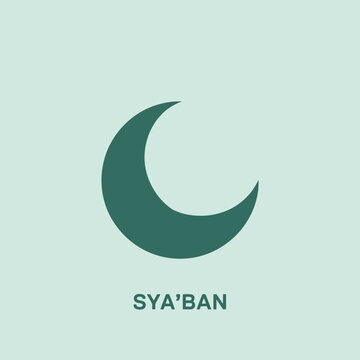Sya&rsquo;ban Hijri Month Soft Minimal Islamic Vector Logo