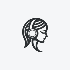 Headphone Girl Logo