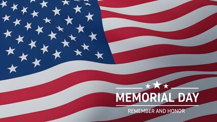 Memorial day tribute honoring fallen heroes on american flag day