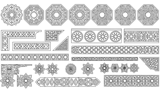 Islamic pattern elements