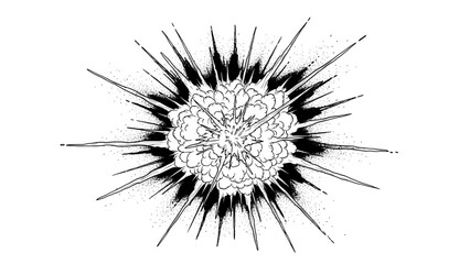Explosion comic style illustration © MDMAHAMUDUL HASAN