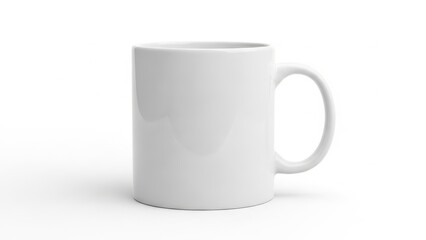 Obraz premium Simple white ceramic mug