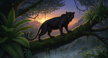 wolf howling at night