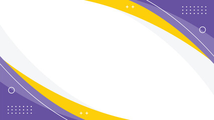 Abstract curve background in purple, yellow on a white background. Modern geometric wallpaper. Suitable for business templates, sale banners, presentations, web, and pages