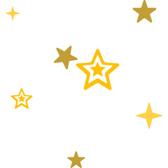 Fototapeta premium Gold Stars Ramadan Decoration