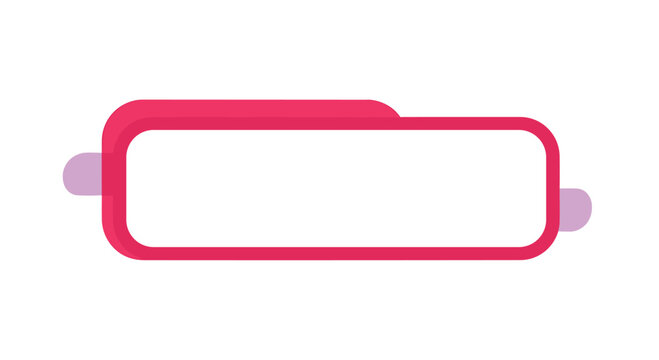 Minimalist rounded rectangular frame in vibrant pink and soft purple shades provides a modern border for text and images.