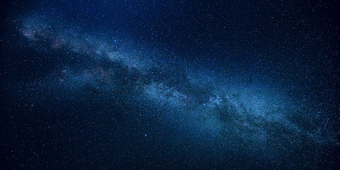 Night Sky Stars With Milky Way Galaxy