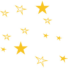 Obraz premium Gold Stars Ramadan Decoration