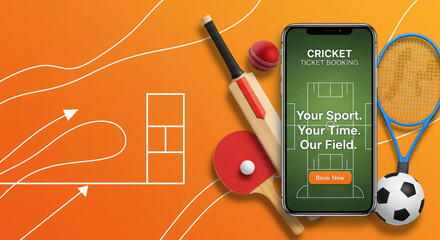 Sports Ticket Booking App: Cricket, Tennis, Table Tennis, Soccer