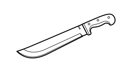 vector illustration of a knife