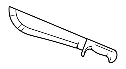 vector illustration of a knife