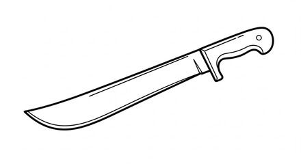 vector illustration of a knife