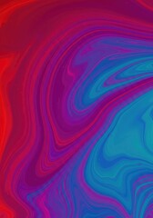 Fototapeta premium Dynamic vibrant swirling liquid texture, an abstract backdrop showing complex, harmonious movement and energetic color blending ,intense ,stream ,vibrant