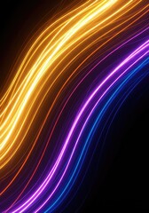 Abstract digital background with intense flowing light streaks and vibrant color gradients creating a futuristic energetic texture ,dramatic ,neon ,line