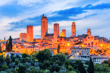Fototapeta premium San Gimignano, province of Siena. Tuscany, Italy.