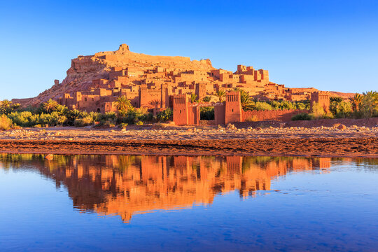Ait-Ben-Haddou, Ksar or fortified village in Ouarzazate province, Morocco.