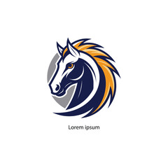Fototapeta premium horse shop logo design vector 