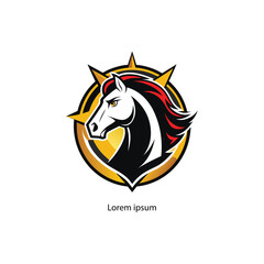 Obraz premium horse shop logo design vector 