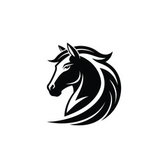 horse logo design vector 