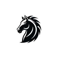 horse logo design vector 
