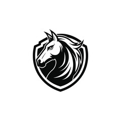 horse logo design vector 