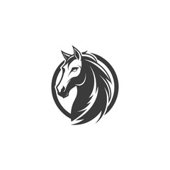horse logo design vector 