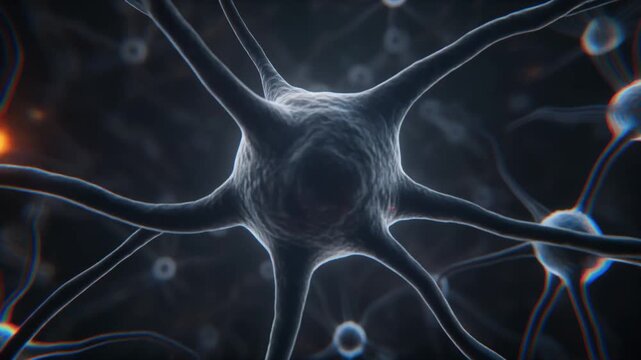 Neuron firing synapse neural network impulse transmission brain activity science medical