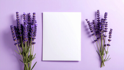 Blank Brochure Paper Mockup on Bright Color Background for Branding